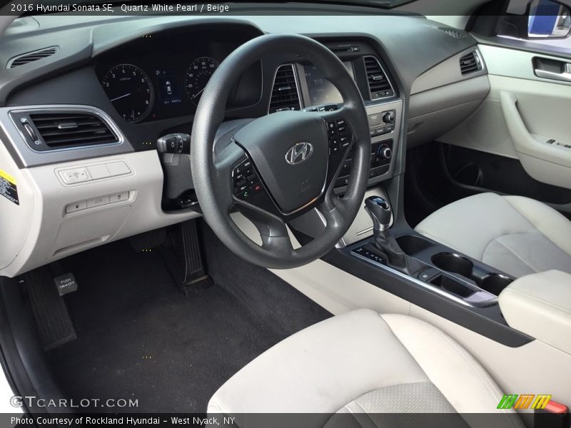 Quartz White Pearl / Beige 2016 Hyundai Sonata SE