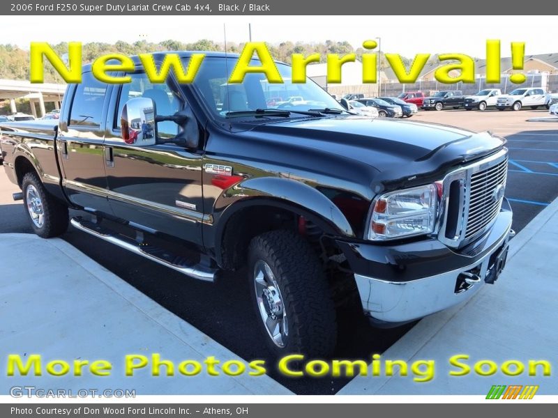 Black / Black 2006 Ford F250 Super Duty Lariat Crew Cab 4x4