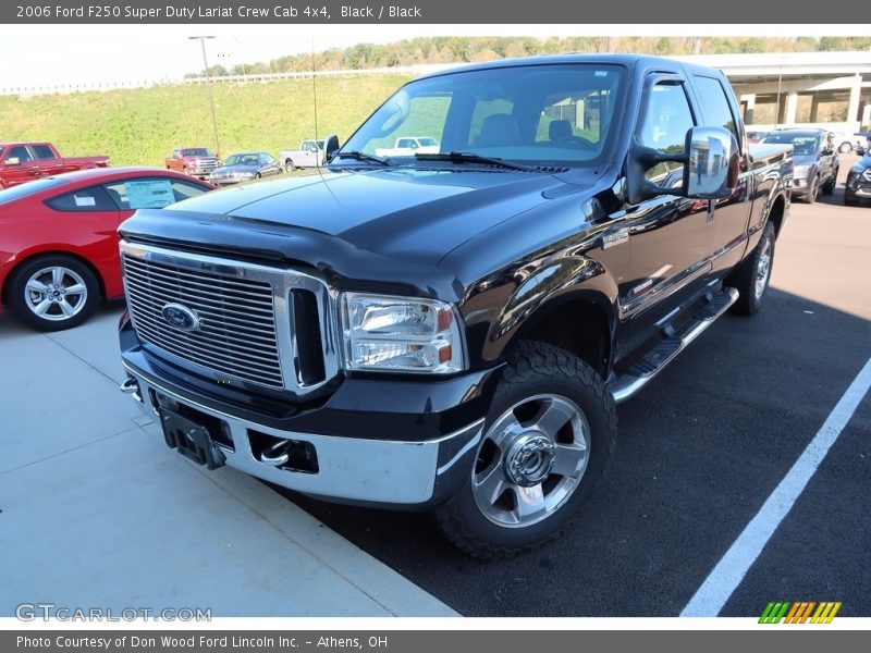 Black / Black 2006 Ford F250 Super Duty Lariat Crew Cab 4x4