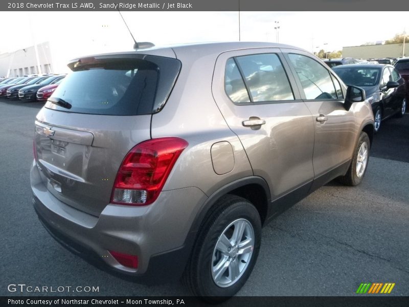 Sandy Ridge Metallic / Jet Black 2018 Chevrolet Trax LS AWD