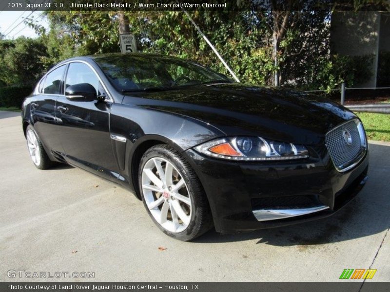 Ultimate Black Metallic / Warm Charcoal/Warm Charcoal 2015 Jaguar XF 3.0