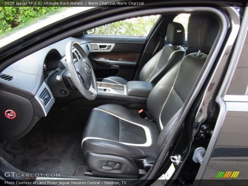 Ultimate Black Metallic / Warm Charcoal/Warm Charcoal 2015 Jaguar XF 3.0
