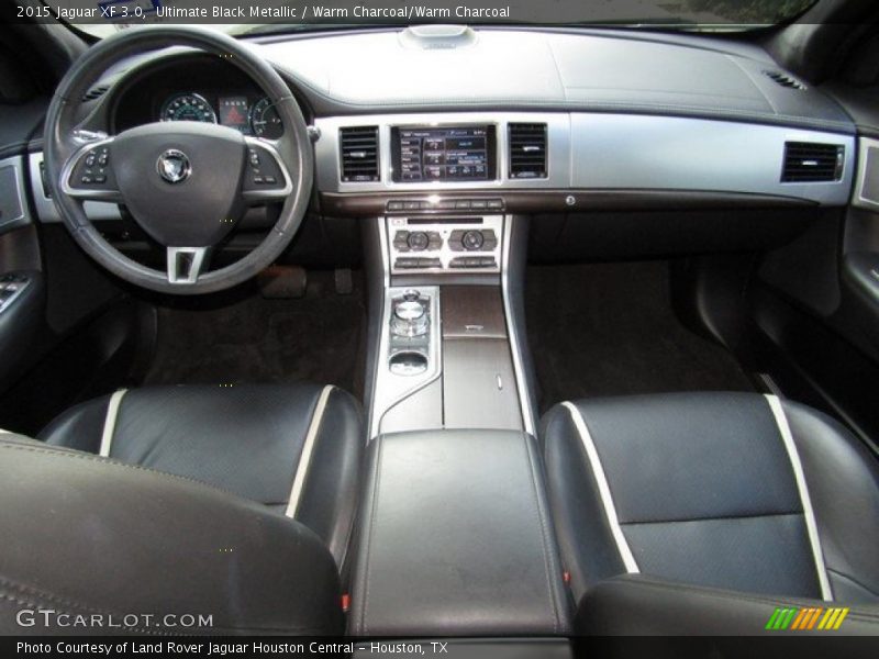 Ultimate Black Metallic / Warm Charcoal/Warm Charcoal 2015 Jaguar XF 3.0