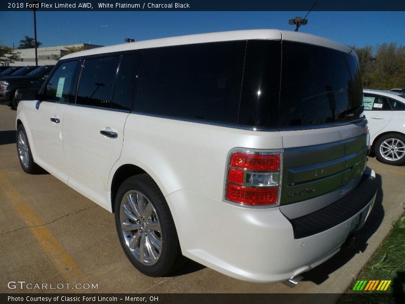 White Platinum / Charcoal Black 2018 Ford Flex Limited AWD