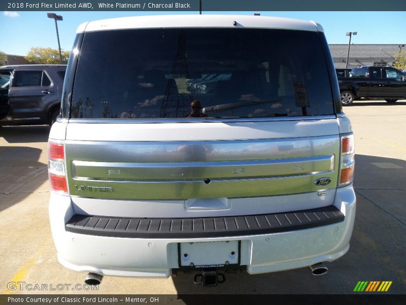 White Platinum / Charcoal Black 2018 Ford Flex Limited AWD