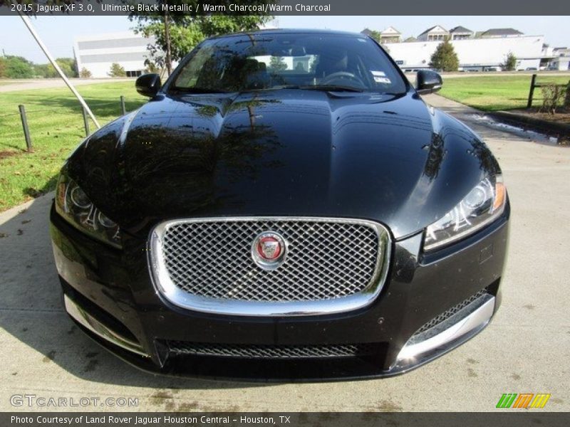 Ultimate Black Metallic / Warm Charcoal/Warm Charcoal 2015 Jaguar XF 3.0