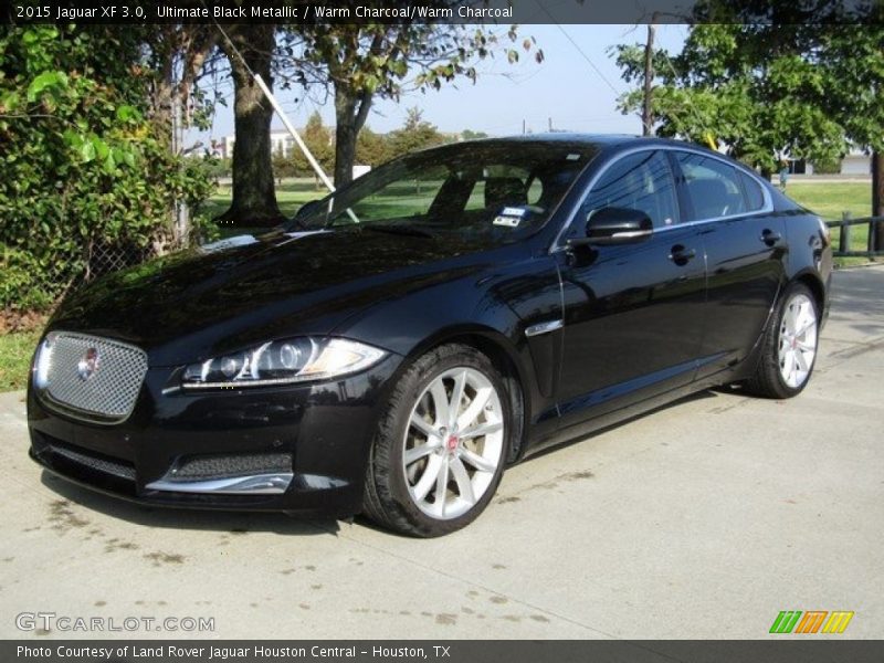 Ultimate Black Metallic / Warm Charcoal/Warm Charcoal 2015 Jaguar XF 3.0