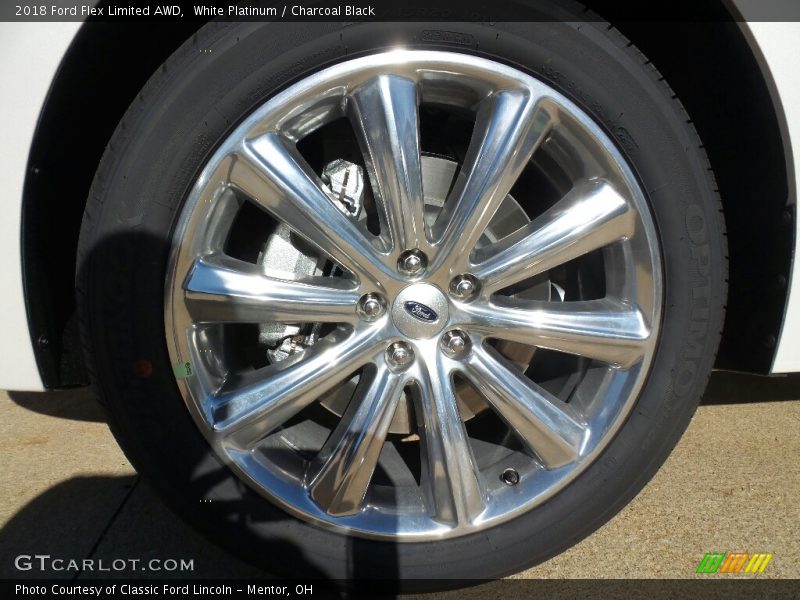 White Platinum / Charcoal Black 2018 Ford Flex Limited AWD