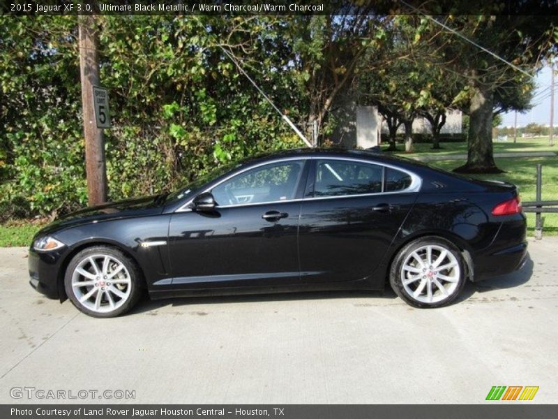 Ultimate Black Metallic / Warm Charcoal/Warm Charcoal 2015 Jaguar XF 3.0