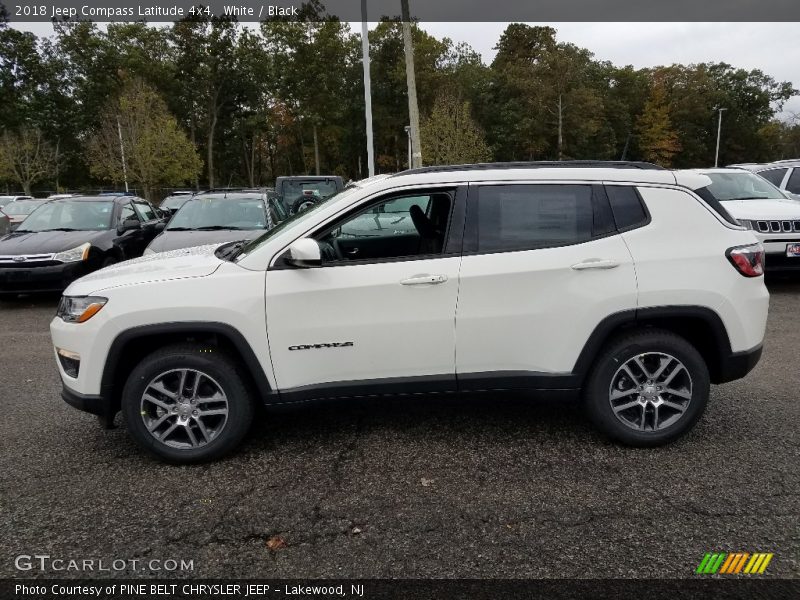 White / Black 2018 Jeep Compass Latitude 4x4