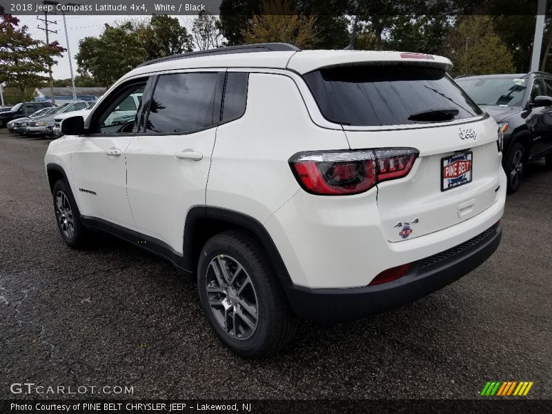 White / Black 2018 Jeep Compass Latitude 4x4