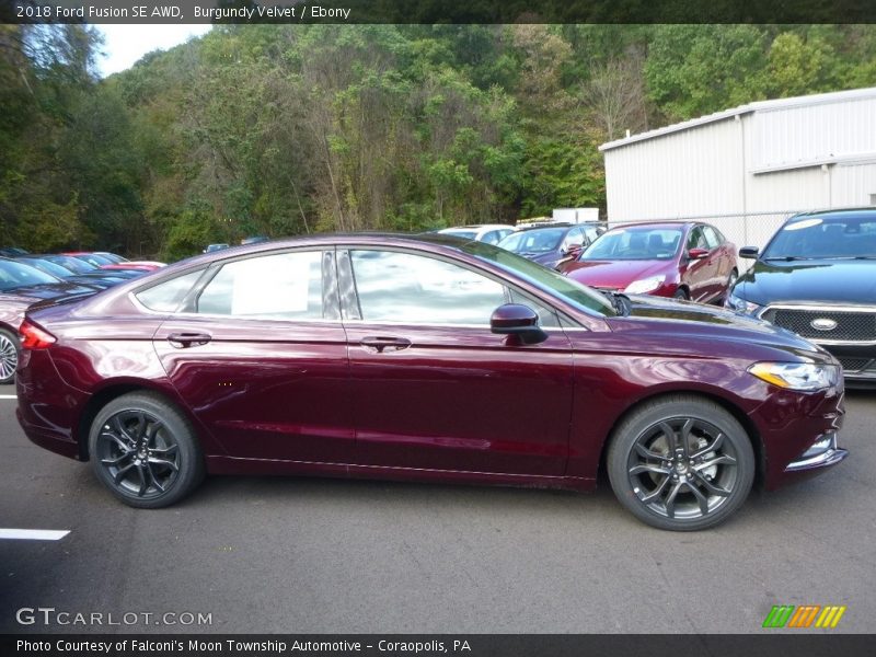 Burgundy Velvet / Ebony 2018 Ford Fusion SE AWD
