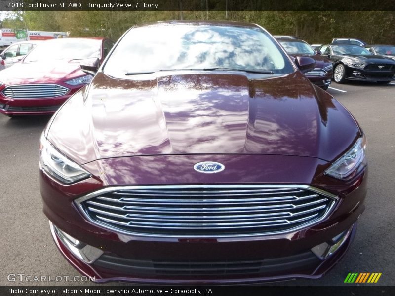 Burgundy Velvet / Ebony 2018 Ford Fusion SE AWD