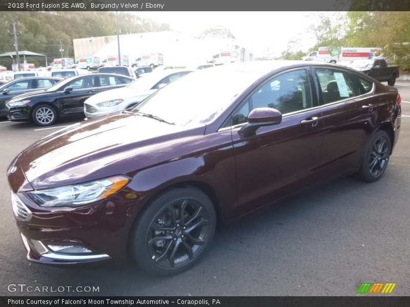 Burgundy Velvet / Ebony 2018 Ford Fusion SE AWD