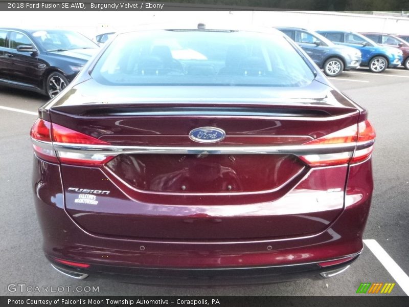 Burgundy Velvet / Ebony 2018 Ford Fusion SE AWD