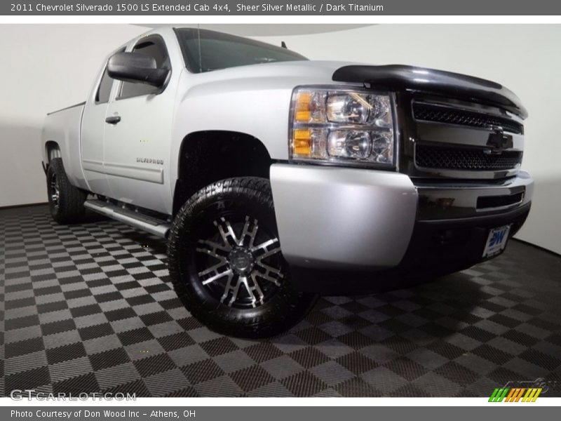 Sheer Silver Metallic / Dark Titanium 2011 Chevrolet Silverado 1500 LS Extended Cab 4x4