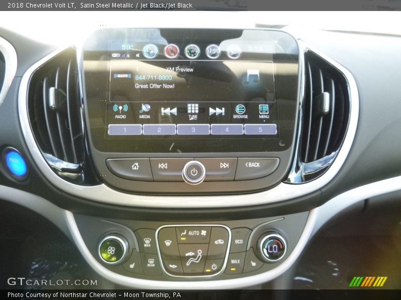 Satin Steel Metallic / Jet Black/Jet Black 2018 Chevrolet Volt LT