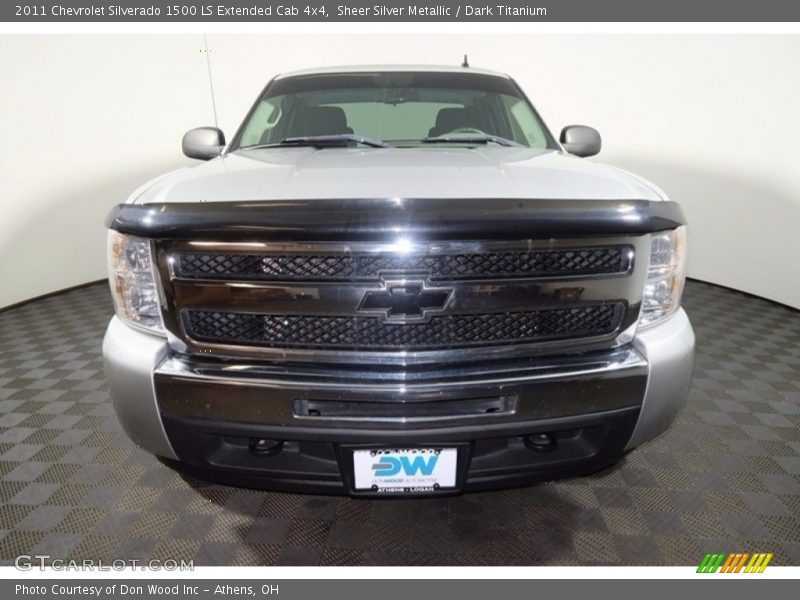 Sheer Silver Metallic / Dark Titanium 2011 Chevrolet Silverado 1500 LS Extended Cab 4x4