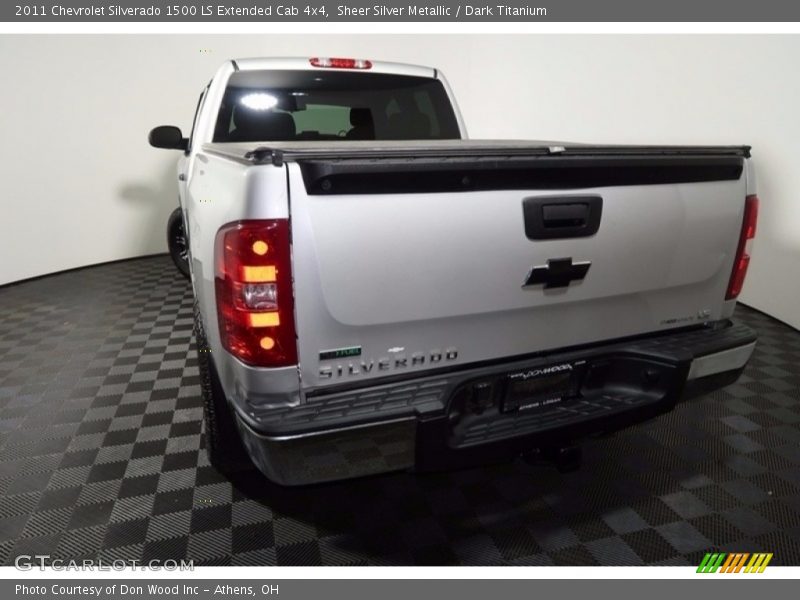 Sheer Silver Metallic / Dark Titanium 2011 Chevrolet Silverado 1500 LS Extended Cab 4x4