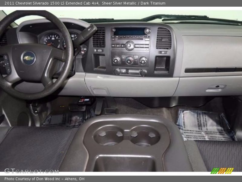 Sheer Silver Metallic / Dark Titanium 2011 Chevrolet Silverado 1500 LS Extended Cab 4x4