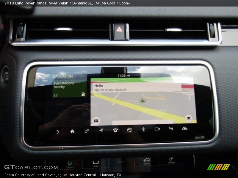 Navigation of 2018 Range Rover Velar R Dynamic SE