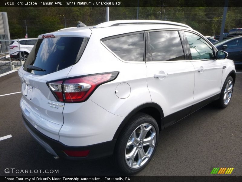 White Platinum / Charcoal Black 2018 Ford Escape Titanium 4WD