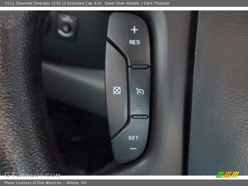 Sheer Silver Metallic / Dark Titanium 2011 Chevrolet Silverado 1500 LS Extended Cab 4x4