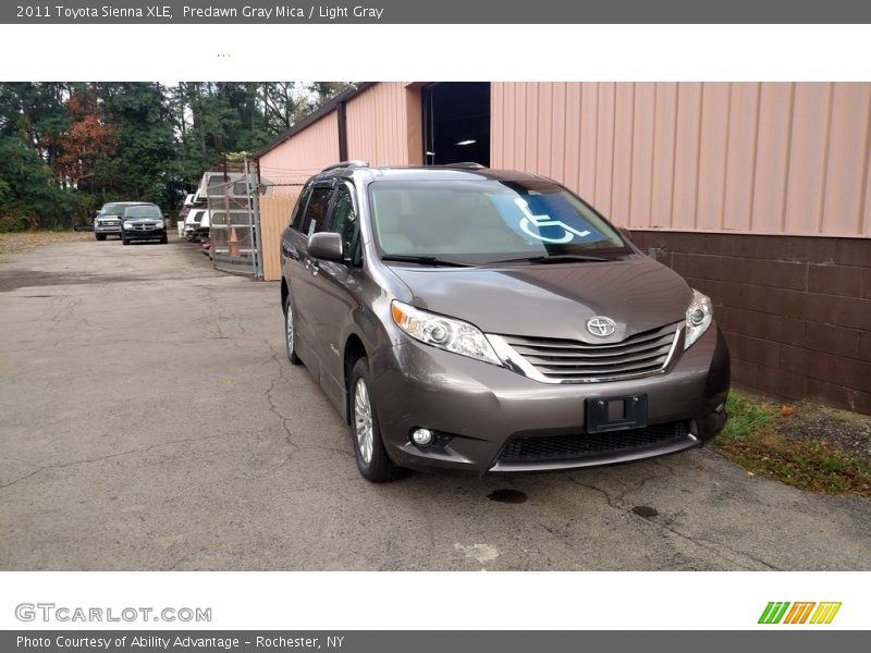 Predawn Gray Mica / Light Gray 2011 Toyota Sienna XLE
