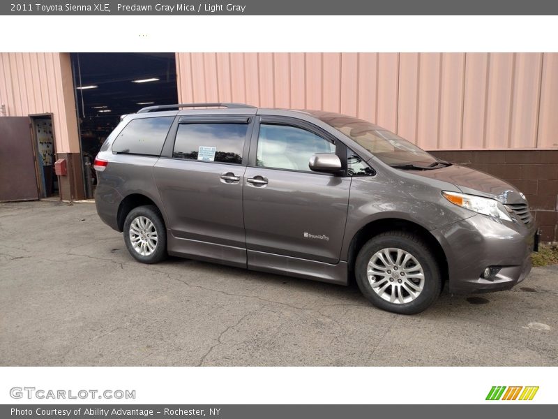 Predawn Gray Mica / Light Gray 2011 Toyota Sienna XLE