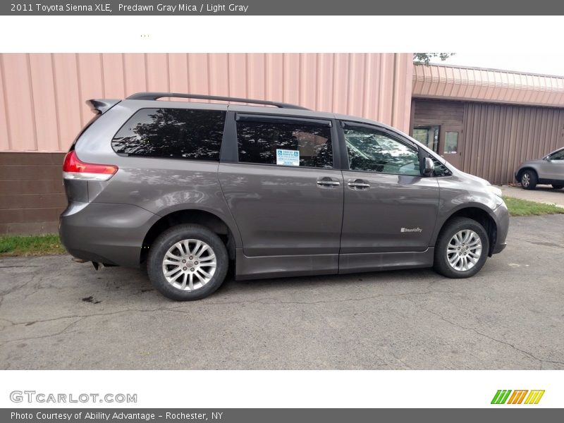 Predawn Gray Mica / Light Gray 2011 Toyota Sienna XLE