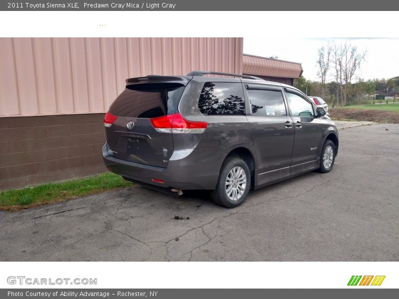 Predawn Gray Mica / Light Gray 2011 Toyota Sienna XLE