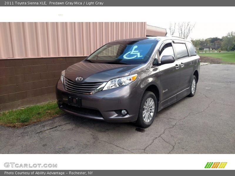 Predawn Gray Mica / Light Gray 2011 Toyota Sienna XLE