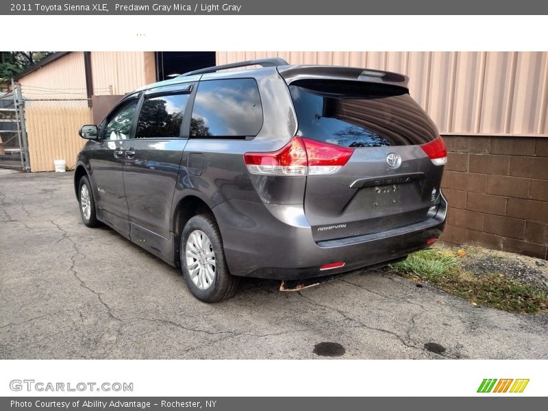 Predawn Gray Mica / Light Gray 2011 Toyota Sienna XLE