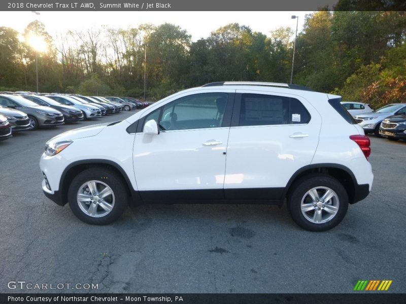 Summit White / Jet Black 2018 Chevrolet Trax LT AWD