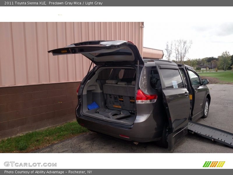 Predawn Gray Mica / Light Gray 2011 Toyota Sienna XLE