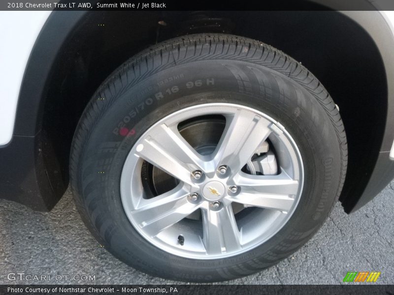 Summit White / Jet Black 2018 Chevrolet Trax LT AWD