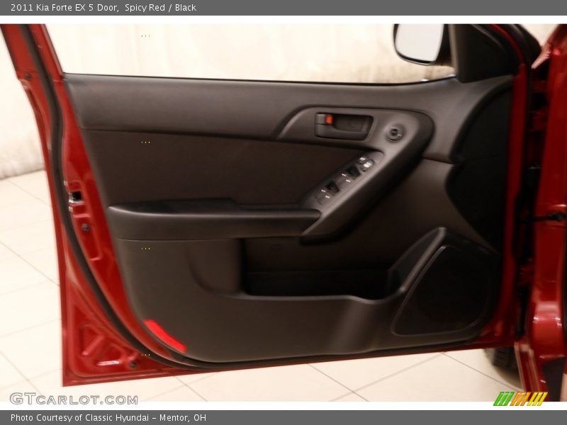 Spicy Red / Black 2011 Kia Forte EX 5 Door