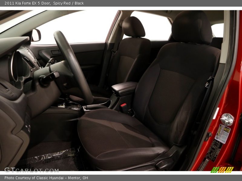 Spicy Red / Black 2011 Kia Forte EX 5 Door