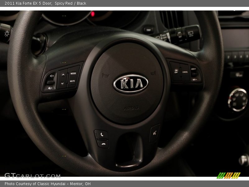 Spicy Red / Black 2011 Kia Forte EX 5 Door