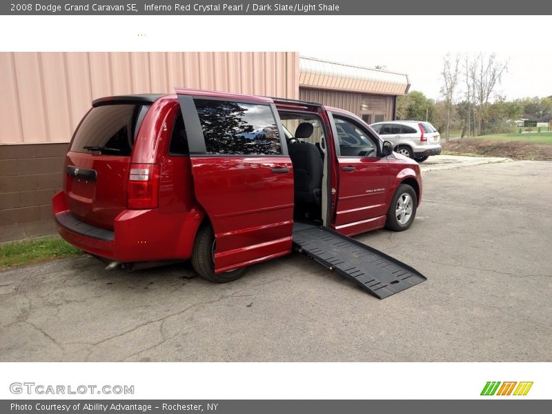 Inferno Red Crystal Pearl / Dark Slate/Light Shale 2008 Dodge Grand Caravan SE