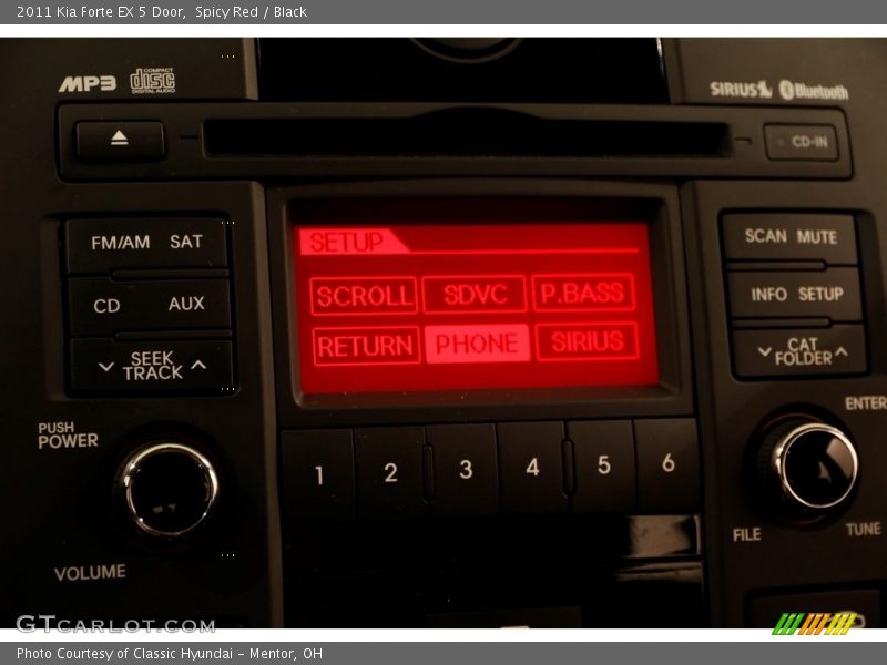 Spicy Red / Black 2011 Kia Forte EX 5 Door