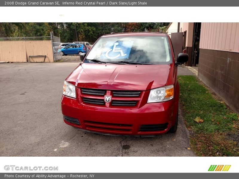 Inferno Red Crystal Pearl / Dark Slate/Light Shale 2008 Dodge Grand Caravan SE
