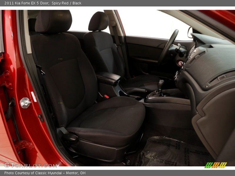 Spicy Red / Black 2011 Kia Forte EX 5 Door