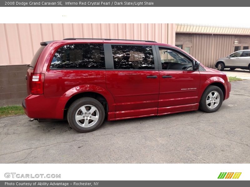 Inferno Red Crystal Pearl / Dark Slate/Light Shale 2008 Dodge Grand Caravan SE