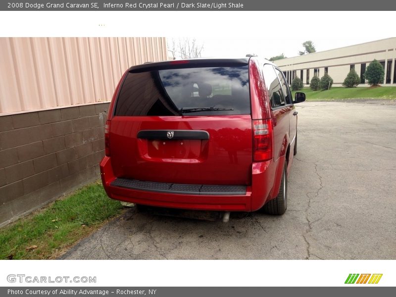 Inferno Red Crystal Pearl / Dark Slate/Light Shale 2008 Dodge Grand Caravan SE