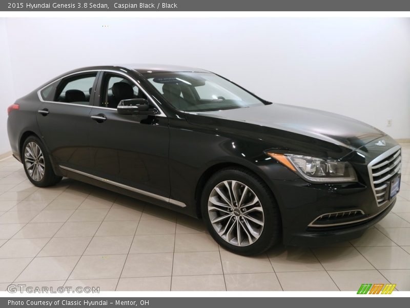 Caspian Black / Black 2015 Hyundai Genesis 3.8 Sedan