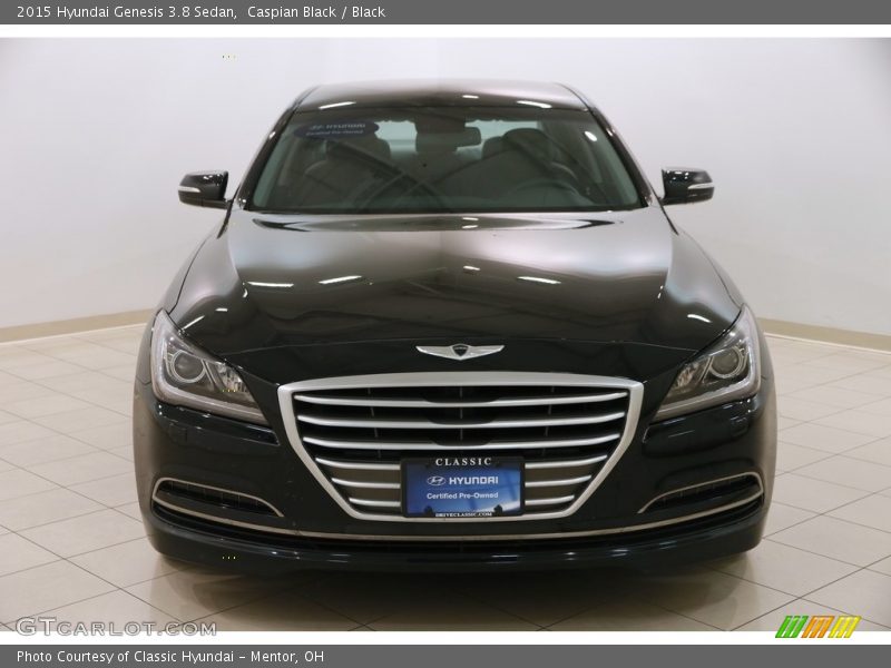 Caspian Black / Black 2015 Hyundai Genesis 3.8 Sedan