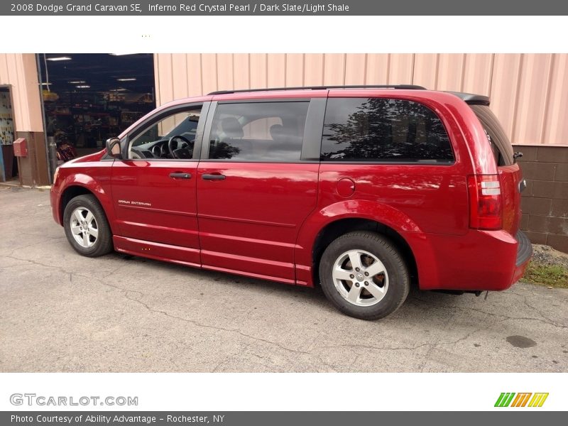 Inferno Red Crystal Pearl / Dark Slate/Light Shale 2008 Dodge Grand Caravan SE