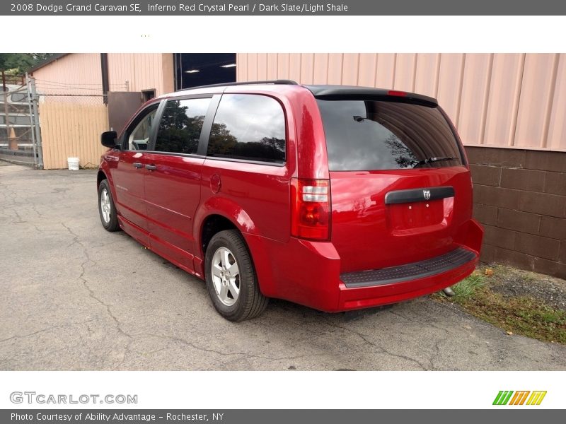 Inferno Red Crystal Pearl / Dark Slate/Light Shale 2008 Dodge Grand Caravan SE