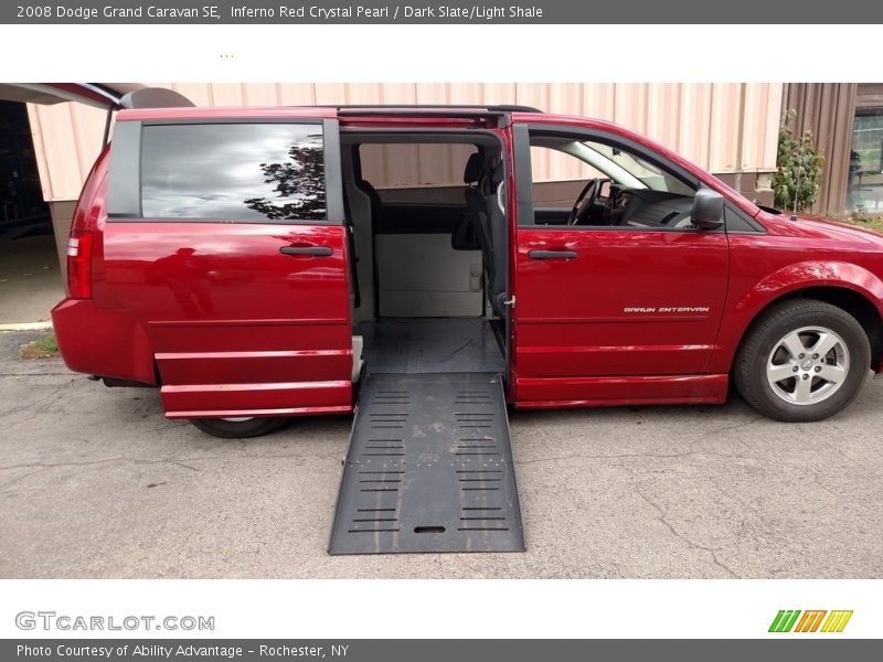 Inferno Red Crystal Pearl / Dark Slate/Light Shale 2008 Dodge Grand Caravan SE